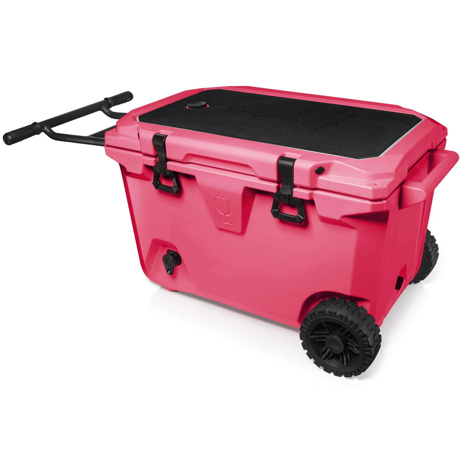 Br Tank 55-Quart Rolling Cooler | Neon Pink